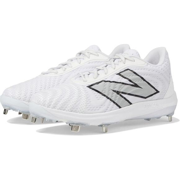 New Balance Mens FuelCell 4040v7 Molded Cleats 9 M White Black Baseball NWOB - Picture 1 of 14